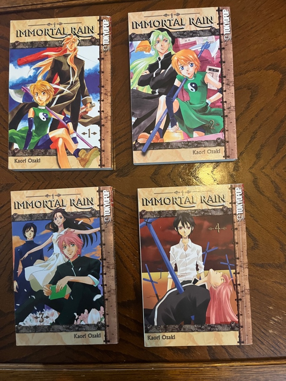 Manga teen books | set of 4 Manga fantasy books | Immortal Rain | #1-4